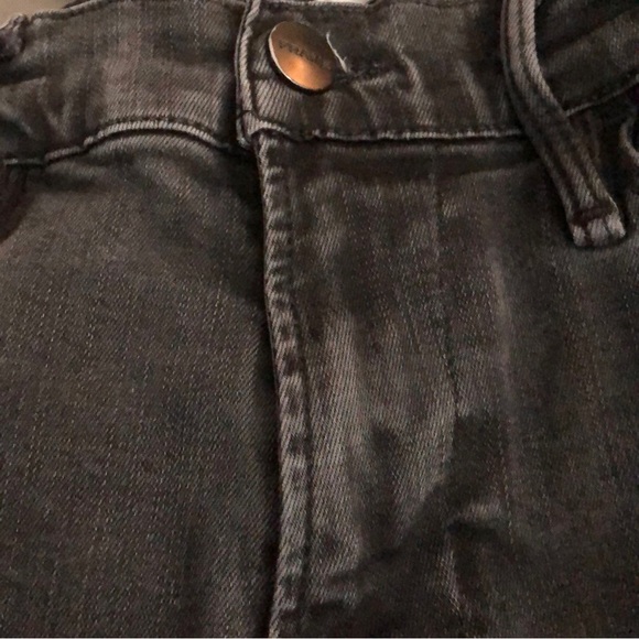 Frame Denim Le High Skinny Petal Hem in Harrington wash Gray Sz 26 - Picture 10 of 11